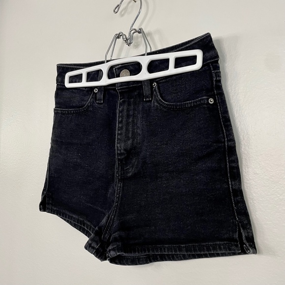 BDG High Waisted Black Denim Shorts - Picture 4 of 13